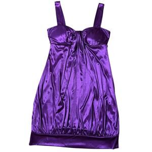 Y2K Vintage Taboo Purple Baby Doll Mini Dress Size 5/6